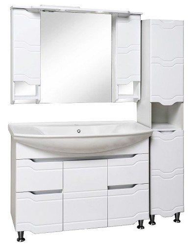 Тумба под раковину Runo Стиль 105 00000001118 Белая