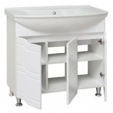 Тумба под раковину Runo Стиль 85 00000001113 Белая