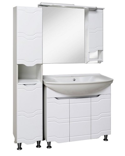 Тумба под раковину Runo Стиль 85 00000001113 Белая