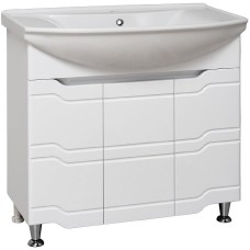 Тумба под раковину Runo Стиль 85 00000001113 Белая