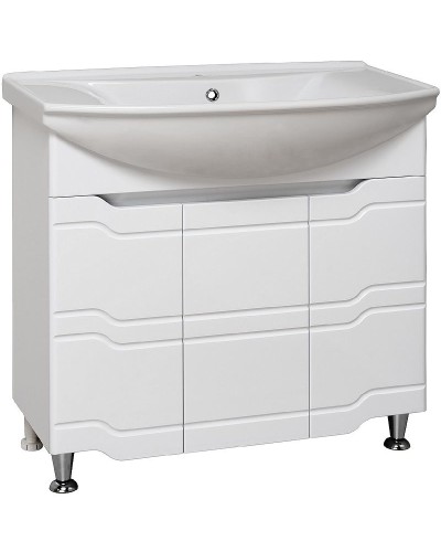 Тумба под раковину Runo Стиль 85 00000001113 Белая