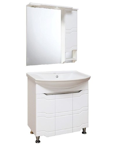 Тумба под раковину Runo Стиль 75 00000001127 Белая