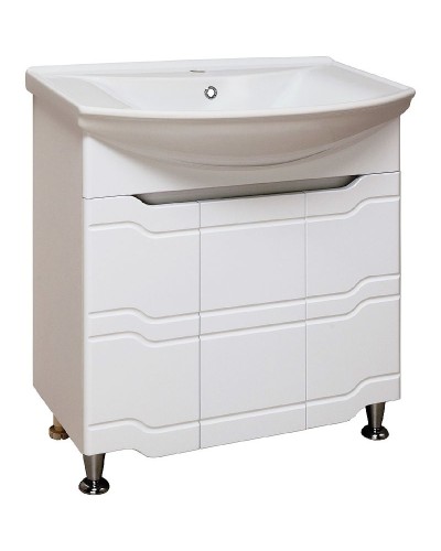 Тумба под раковину Runo Стиль 75 00000001127 Белая