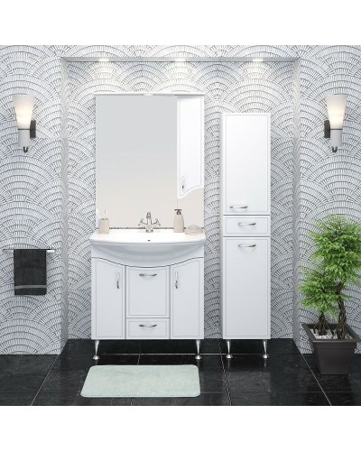 Тумба под раковину Runo Севилья 85 00000000597 Белая