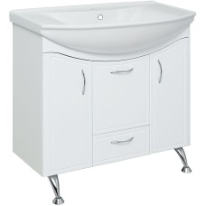 Тумба под раковину Runo Севилья 85 00000000597 Белая