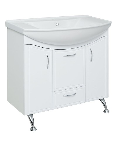 Тумба под раковину Runo Севилья 85 00000000597 Белая