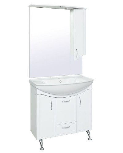 Тумба под раковину Runo Севилья 85 00000000597 Белая