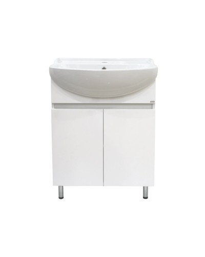 Амур - 60 Тумба напольная прямая (эмаль) / раковина