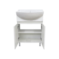 Амур - 60 Тумба напольная прямая (эмаль) / раковина