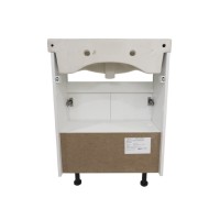 Амур - 60 Тумба напольная прямая (эмаль) / раковина