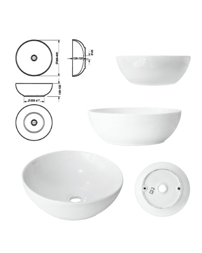 Маргарет - 60 Тумба напольная с 2 ящ. зол.ножк. / столешница / раковина