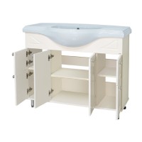 Жардин -105 Тумба прямая светло-бежевая / раковина