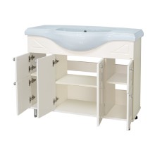 Жардин -105 Тумба прямая светло-бежевая / раковина