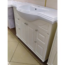 Жардин -105 Тумба прямая светло-бежевая / раковина