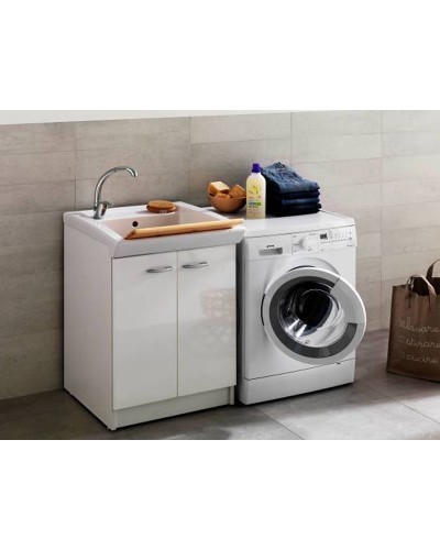 Тумба под хозяйственную раковину Hatria Complementi 60x51x88 Белая