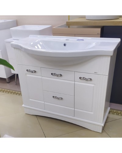 Эльбрус -100 Тумба белая эмаль / раковина