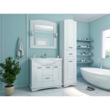 Эльбрус -100 Тумба белая эмаль / раковина