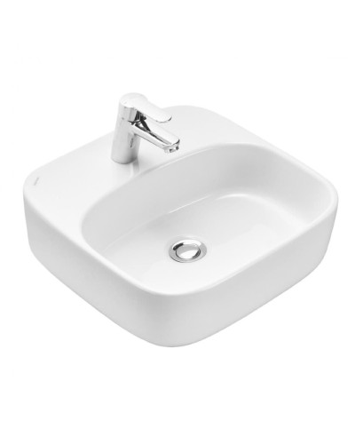 Респект -110 Тумба с 3 ящ. под стиральную машину правая (белая ПВХ/Дуб Тиссано) / раковина