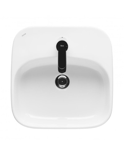 Респект -110 Тумба с 3 ящ. под стиральную машину правая (белая ПВХ/Дуб Тиссано) / раковина