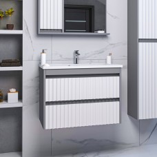 BALATON - 65 Тумба подвесная с 2 ящ., комбинированный / раковина