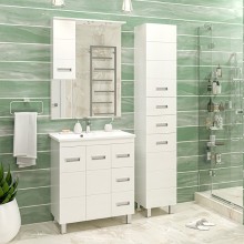 Селена -90 Тумба прямая с 3 ящ./ рак-на (компл.)