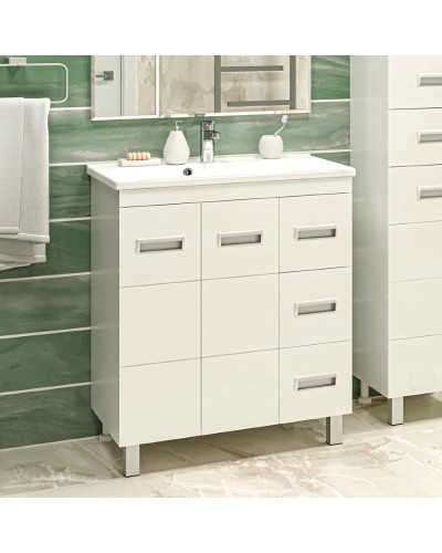 Селена -90 Тумба прямая с 3 ящ./ рак-на (компл.)