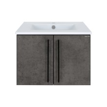 ROCK - 60 Тумба прямая подвесная темно-серый / раковина