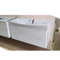 Элвис -105 Тумба подвесная с 2 ящ.белая эмаль  / раковина