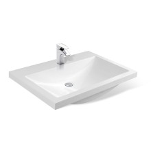 Галвер - 70 Тумба прямая подвесная белая / раковина