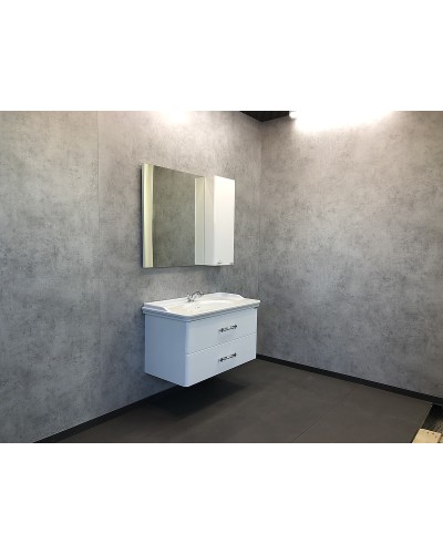 Тумба с раковиной Comforty Неаполь 100 00004139025 подвесная Белая