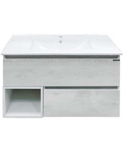 Тумба с раковиной Comforty Турин 90 00004147127 подвесная Дуб белый