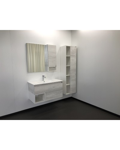 Тумба с раковиной Comforty Турин 90 00004147127 подвесная Дуб белый