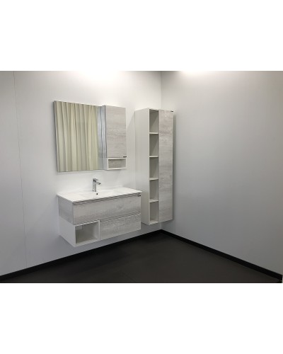 Тумба с раковиной Comforty Турин 90 00004147127 подвесная Дуб белый