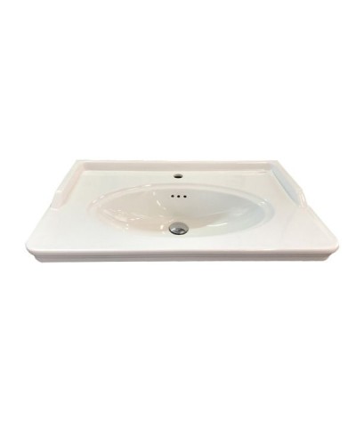 Тумба с раковиной Comforty Неаполь 80 00004147564 подвесная Белый глянец