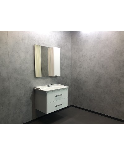 Тумба с раковиной Comforty Неаполь 80 00004147564 подвесная Белый глянец