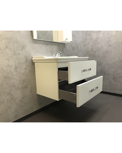 Тумба с раковиной Comforty Неаполь 80 00004147564 подвесная Белый глянец