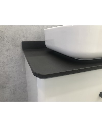 Тумба с раковиной Comforty Амстердам 75 00-00004668 подвесная Белая глянцевая