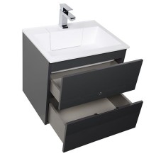 Тумба под раковину Aquanet Алвита 100 240112 подвесная Серый антрацит