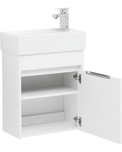 Тумба под раковину Aquanet Лидс 50 239741 подвесная Белая