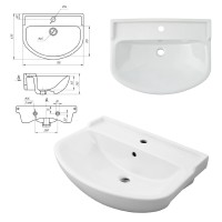 Грани - 70 Тумба напольная прямая / раковина