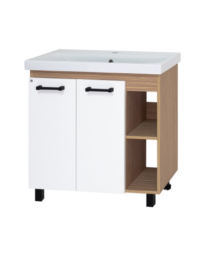 Крафт - 80 Тумба напольная 2 дв. / раковина