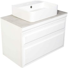 Тумба с раковиной Orange Modi 75 Modi-75TU+RA подвесная Белая