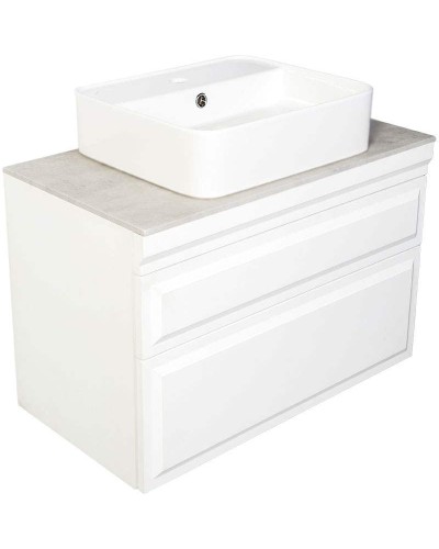 Тумба с раковиной Orange Modi 75 Modi-75TU+RA подвесная Белая