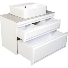 Тумба с раковиной Orange Modi 75 Modi-75TU+RA подвесная Белая