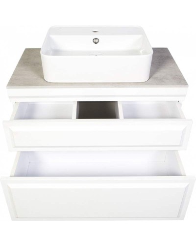 Тумба с раковиной Orange Modi 75 Modi-75TU+RA подвесная Белая