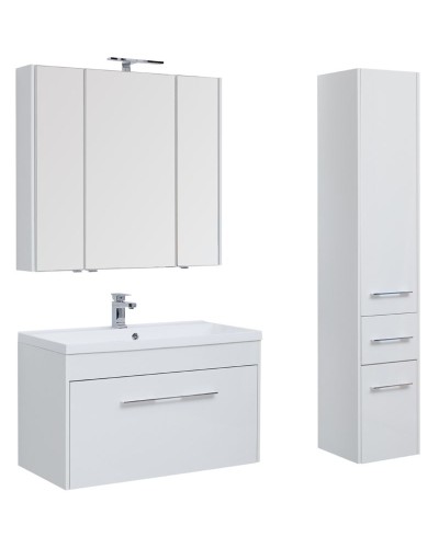 Тумба под раковину Aquanet Августа 100 210019 подвесная Белая