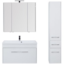 Тумба под раковину Aquanet Августа 100 210019 подвесная Белая