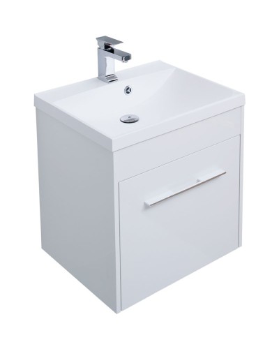 Тумба под раковину Aquanet Августа 58 210026 подвесная Белая