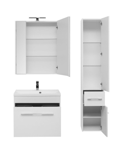 Тумба под раковину Aquanet Августа 75 210028 подвесная Белая