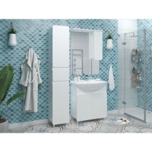 Чегет -105 Тумба напольная прямая белая 3 дв. / раковина